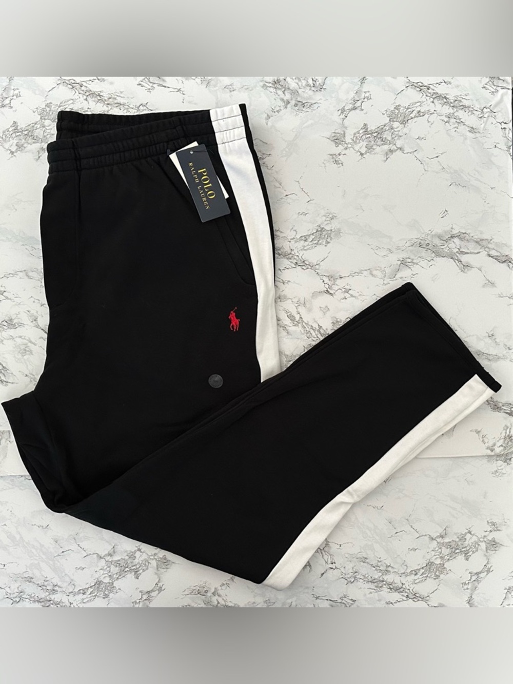 Polo Ralph Lauren Pony Double Knit Jogger Pants Zip Bottom PWing Men’s Size 2XL